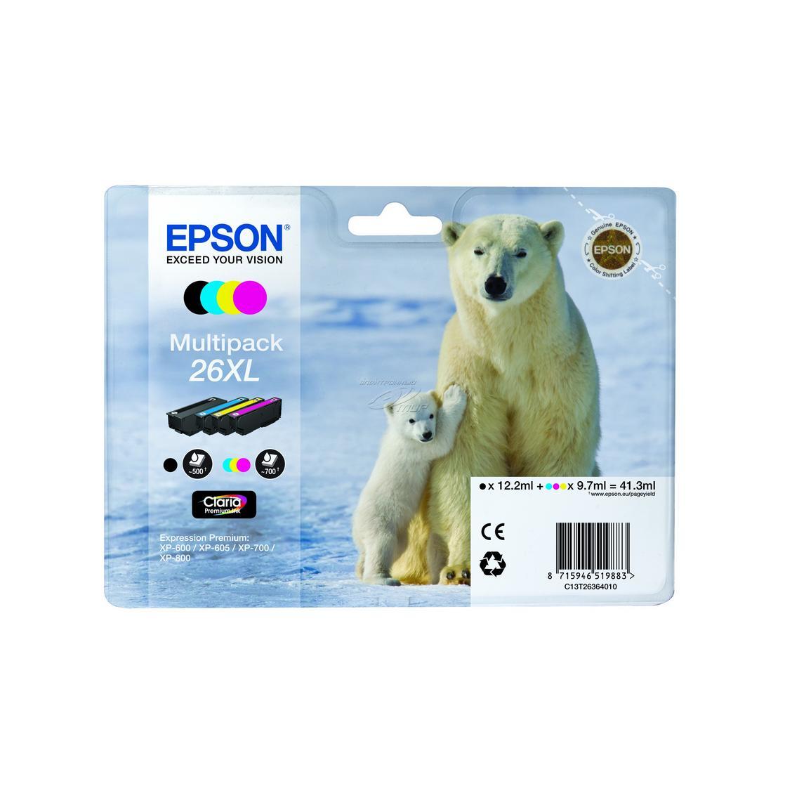 Image of Epson 26XL (C13T26364010) - Multipack