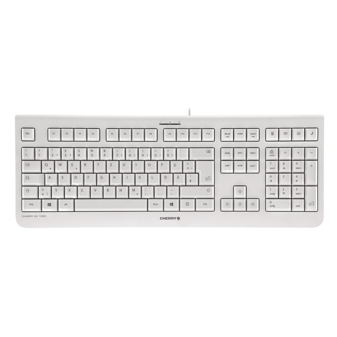 Image of Cherry KC 1000 USB toetsenbord, Wit