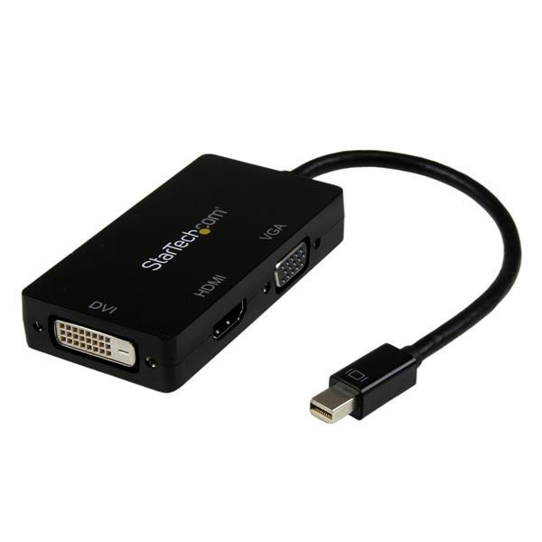 StarTech 3-in-1 Mini DP adapter zwart