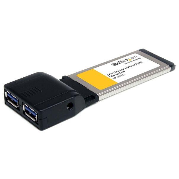 StarTech.com 2-poorts ExpressCard SuperSpeed USB 3.0 kaartadapter met UASP-ondersteuning