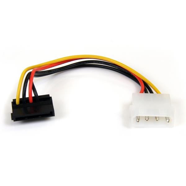 StarTech.com 6in 4 Pin Molex to Right Angle SATA Power Cable Adapter netspanningsadapter 15 cm
