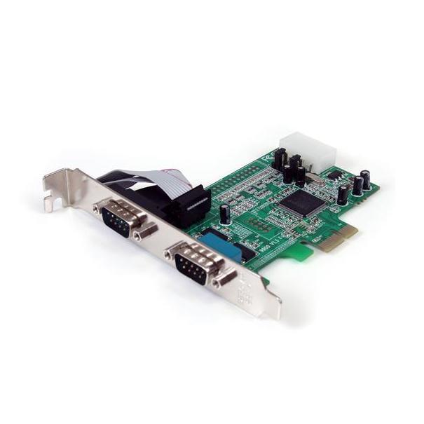 StarTech.com 2-poort Native PCI Express RS232 Seriële Kaart met 16550 UART
