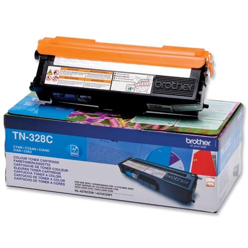 Image of Brother TN-328 C Toner cyaan