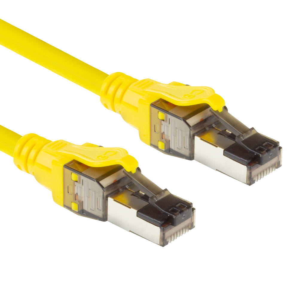 ACT CAT8 kabel geel 3m