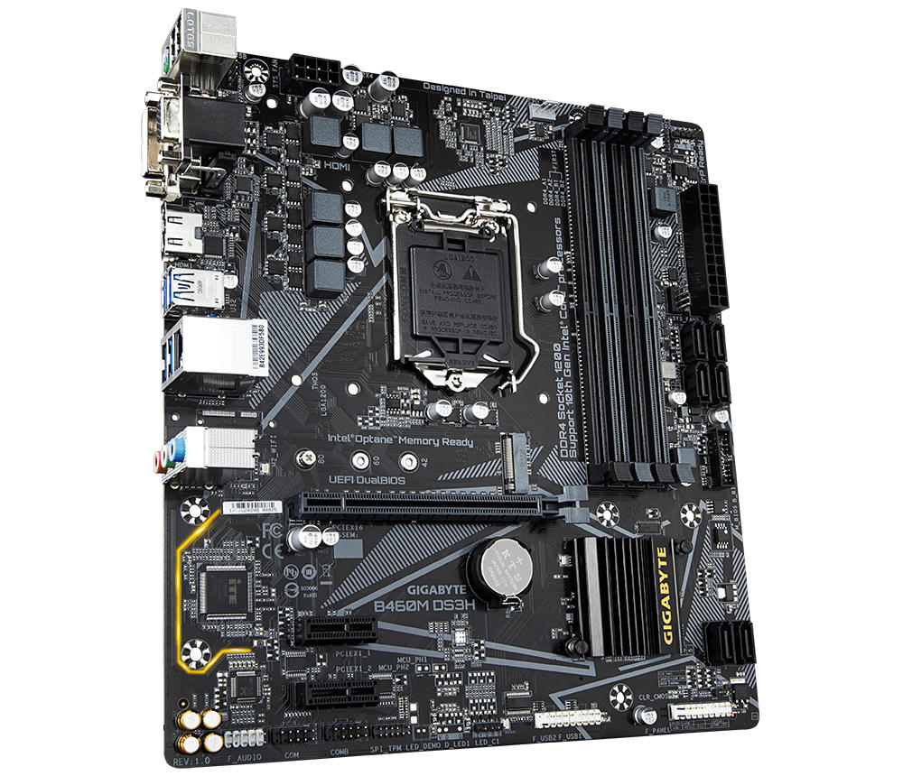 Gigabyte B460M DS3H V2 moederbord B460M DS3H V2