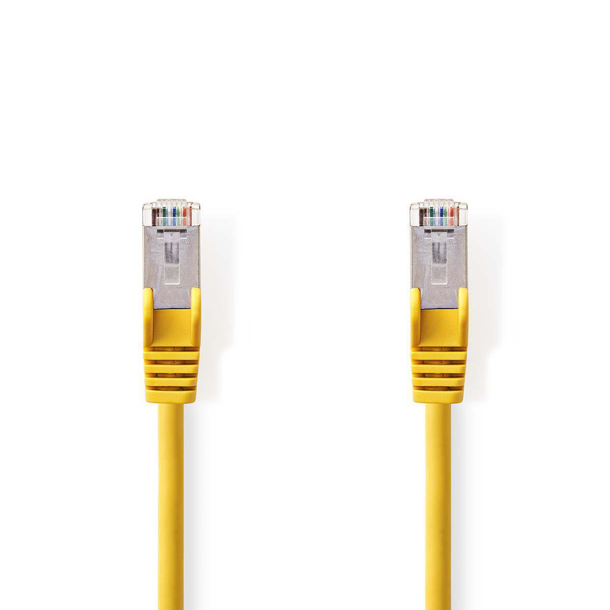 CAT5e SF/UTP kabel geel 1m
