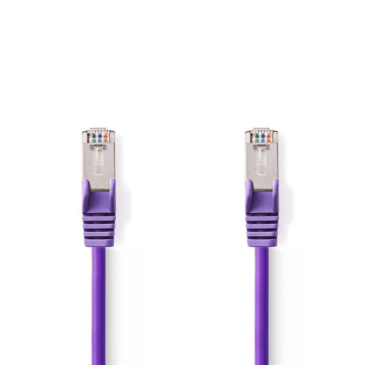 CAT5e SF/UTP kabel paars 0,25m