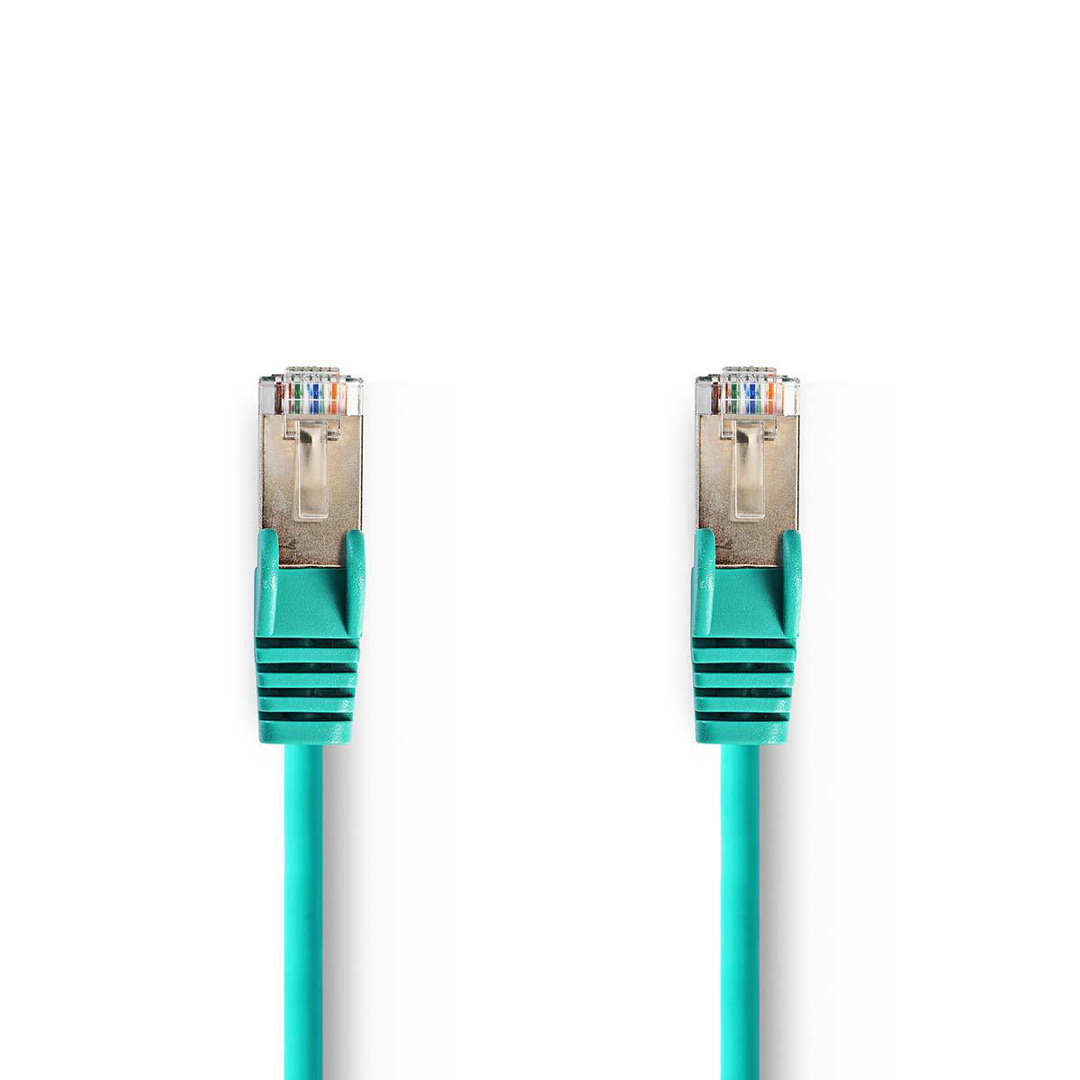 CAT5e SF-UTP-Netwerkkabel | RJ45 Male RJ45 Male | 10 m | Groen