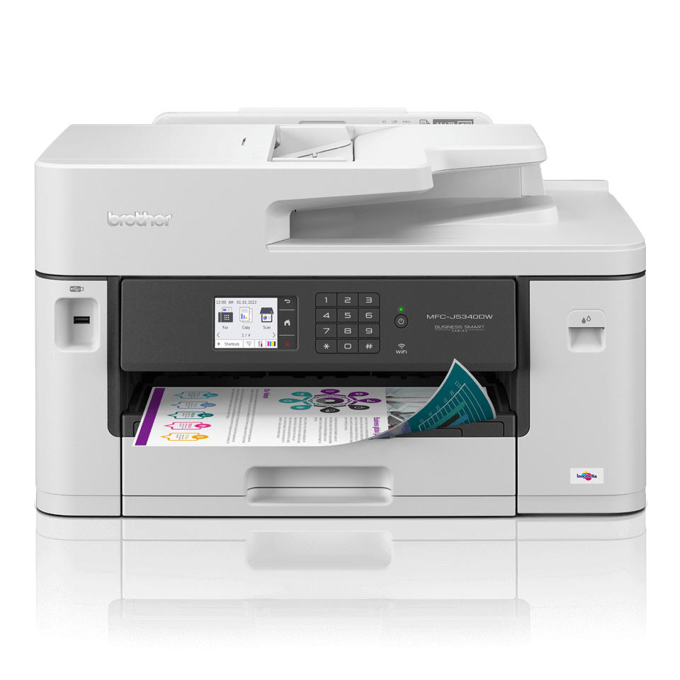 Brother MFCJ5340DWE Multifunctionele inkjetprinter (kleur) A4 Printen, scannen, kopiëren, faxen ADF,