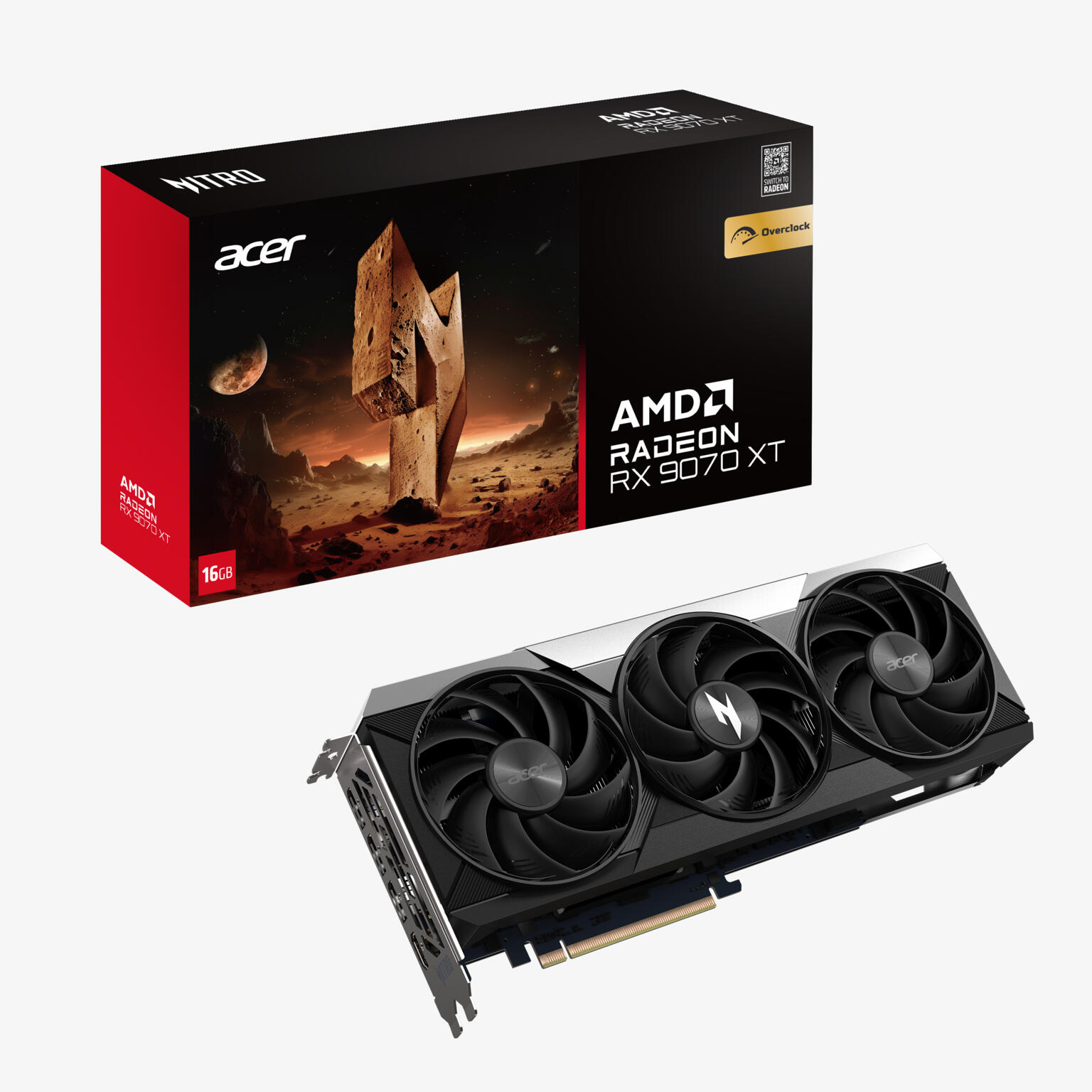 Acer Nitro Radeon RX 9070 XT 16GB afbeelding