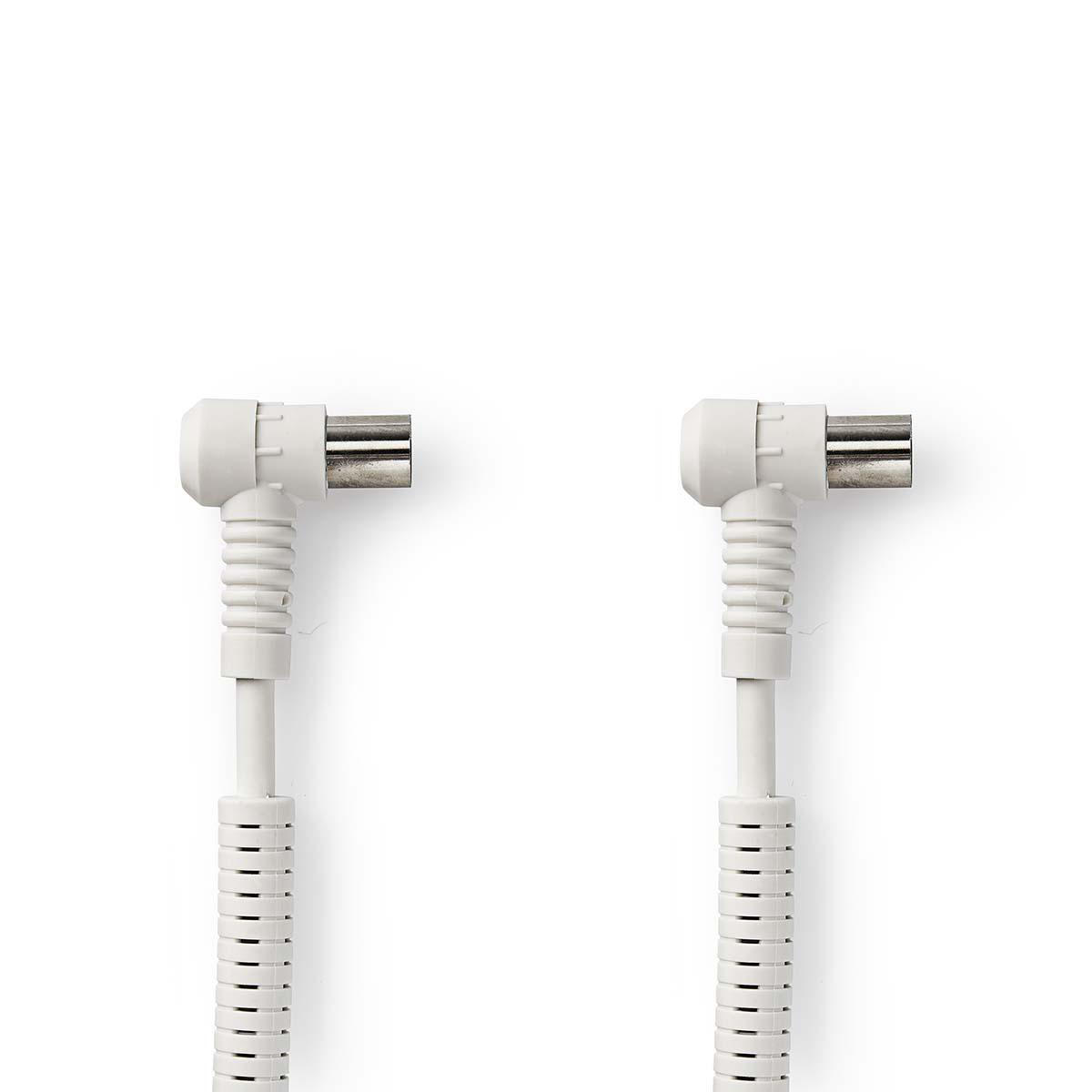 Nedis 120dB Coaxkabel M/F 1,5m wit