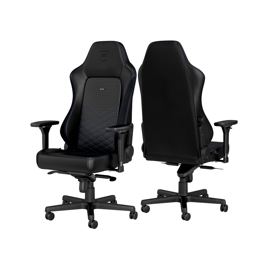 Noblechairs HERO Gaming Stoel PU Faux Leather black-blue