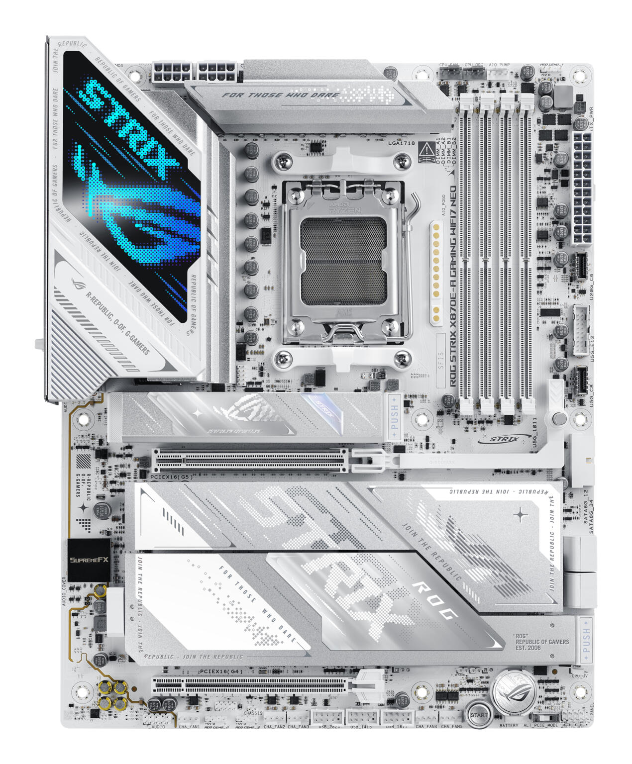 Asus ROG Strix X870E-A Gaming WiFi 7 Neo AM5 DDR5 moederbord afbeelding