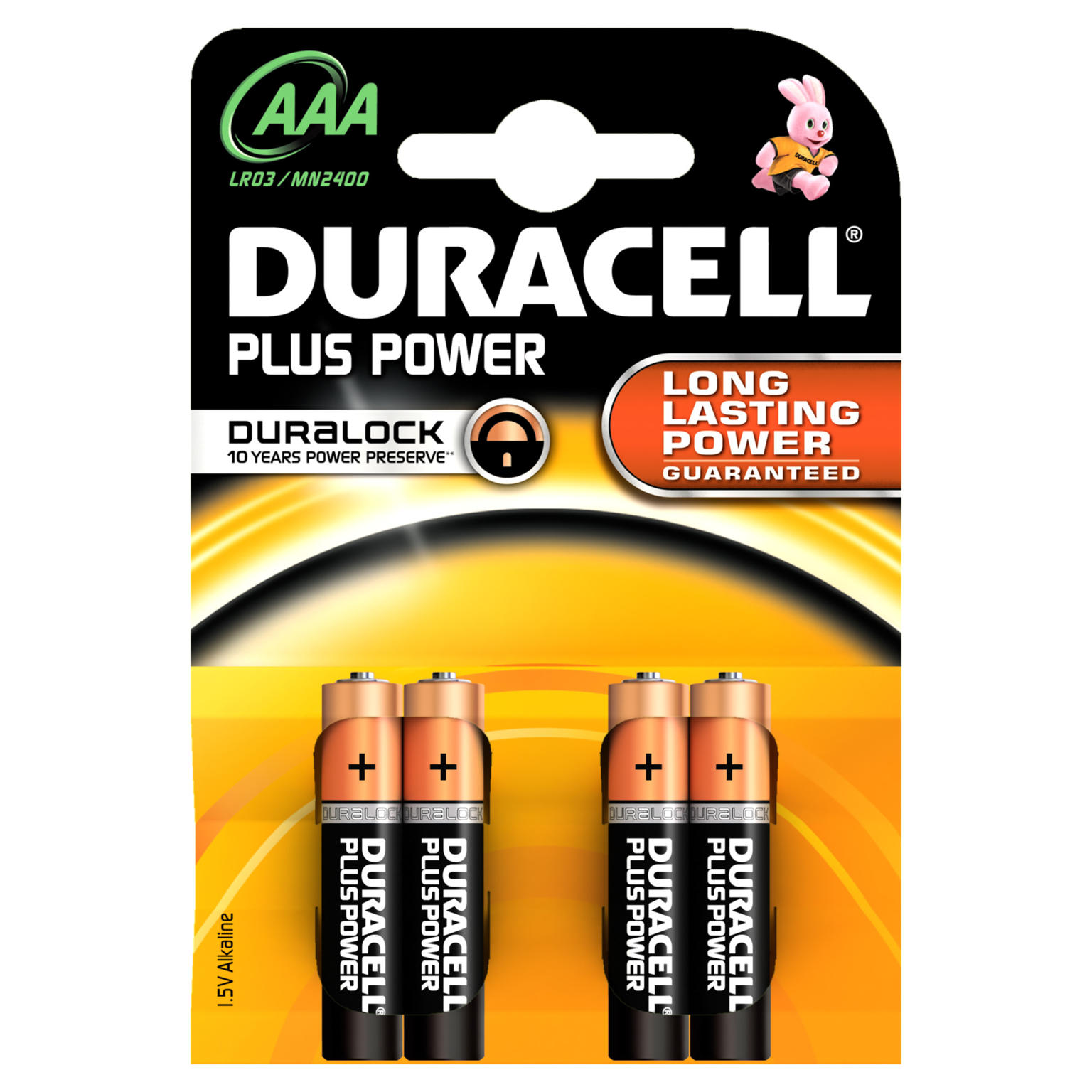 Duracell Plus Power Type-AAA Minipenlite Batterij 1,5volt 4stuks