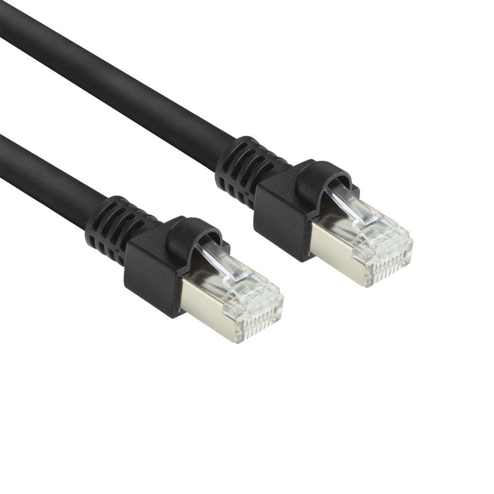 ACT CAT7 S-FTP kabel 0,5m zwart