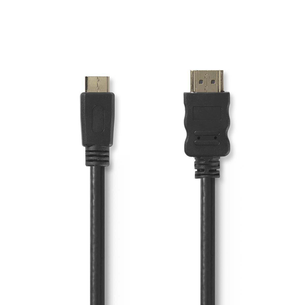 High Speed HDMI™-kabel met Ethernet | HDMI™-connector HDMI™-mini-connector | 3,0 m | Zwart