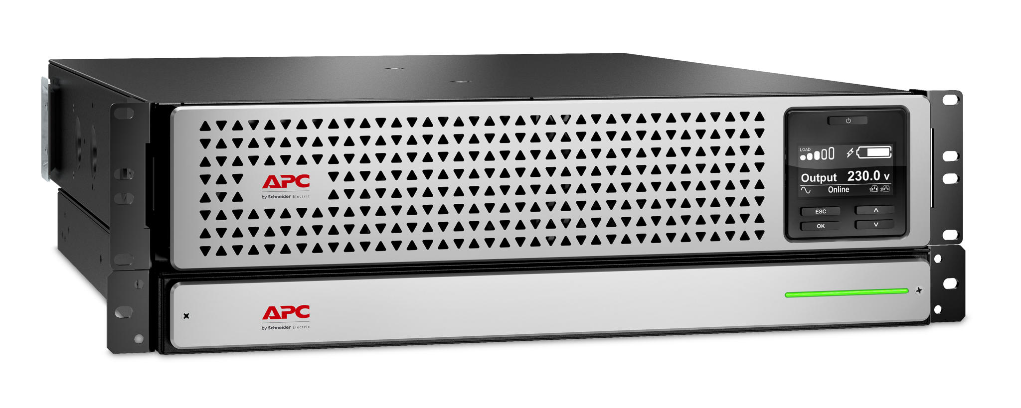 APC Smart-UPS On-Line SRT Li-Ion 3000VA noodstroomvoeding, 6x C13, 2x C19, USB, rack-tower convertib