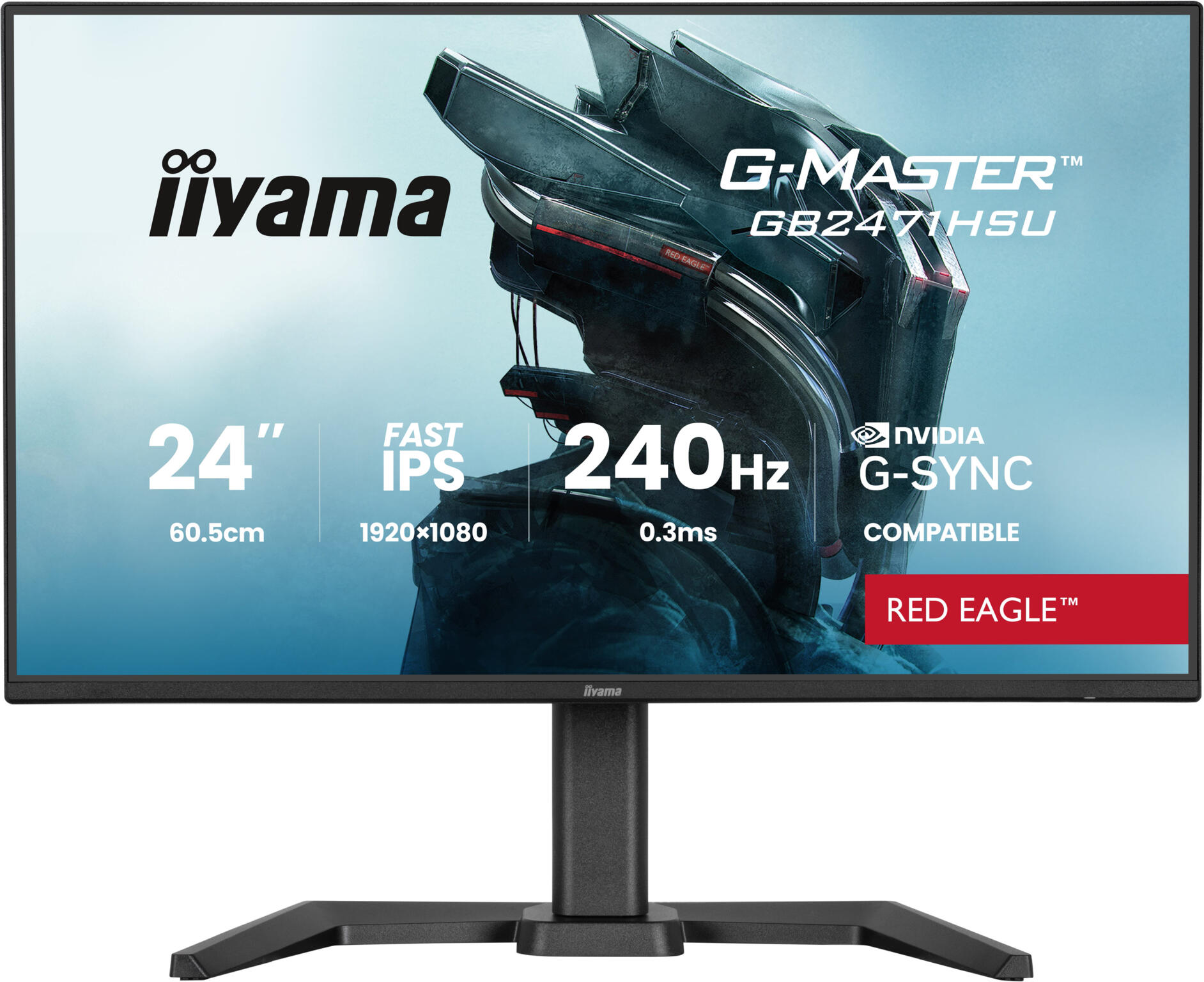 Iiyama G-Master GB2471HSU-B1 monitor afbeelding