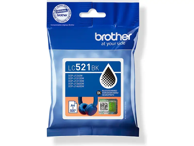 Brother LC521BK zwart afbeelding