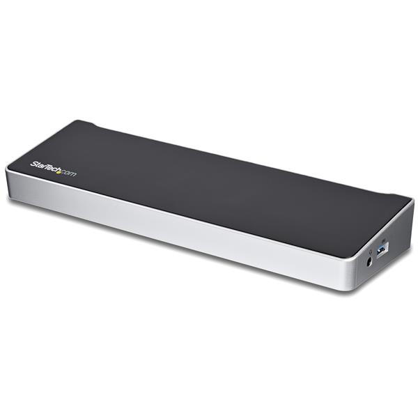 StarTech.com DK30CH2DEPUE notebook dock & poortreplicator USB 3.0 (3.1 Gen 1) Type-C Zwart, Zilver