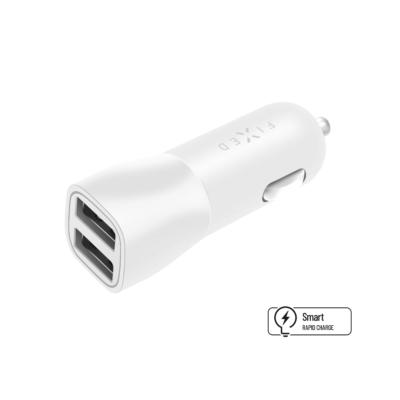 Fixed Dual USB-A 15W autolader wit