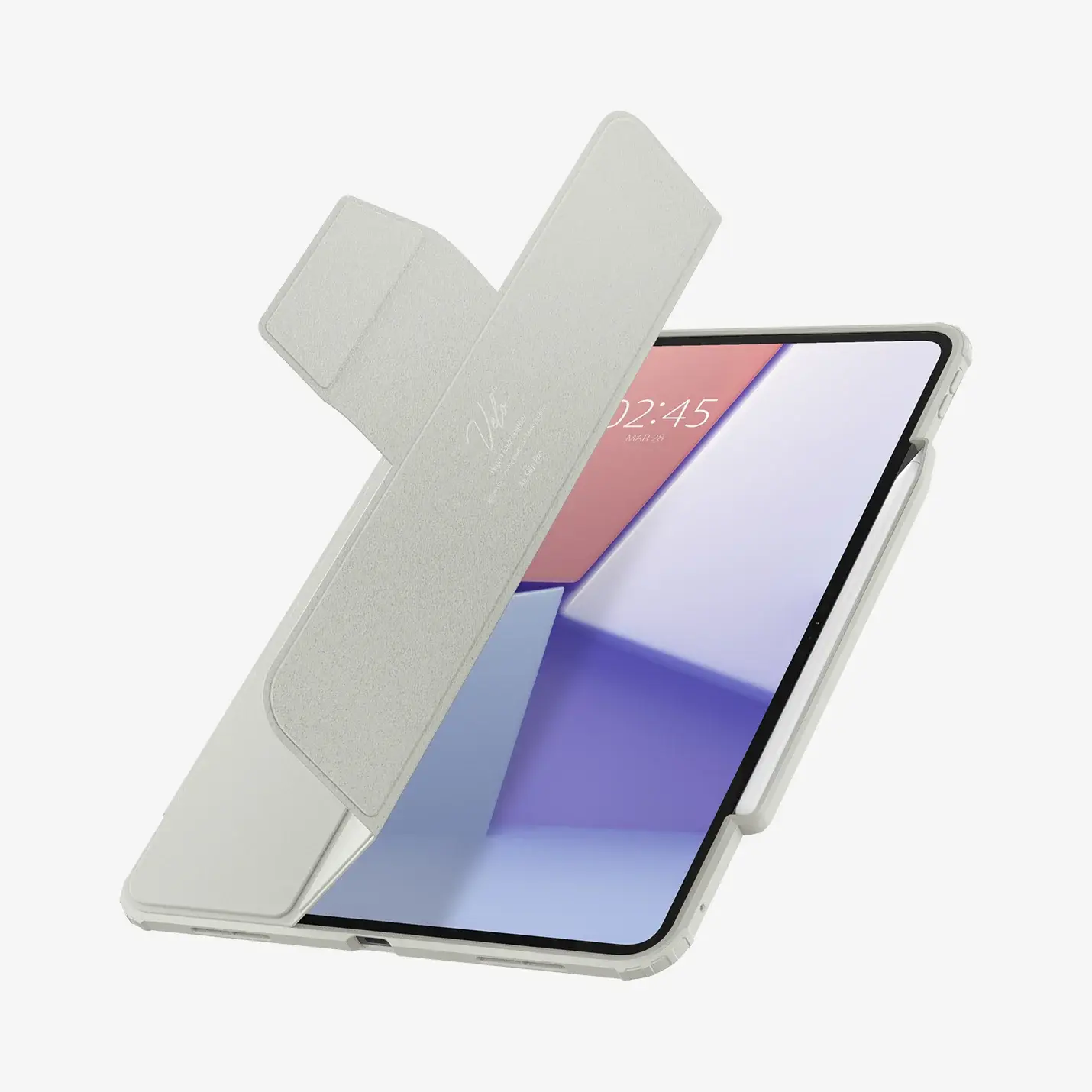 Spigen Rugged Air Skin Pro iPad Pro 13 (2024) grijs afbeelding
