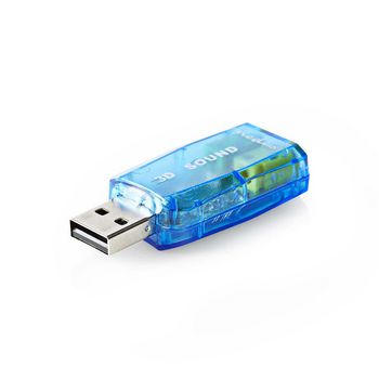 Geluidskaart | 3D-sound 5.1 | USB 2.0 | Dubbele 3,5 mm connector