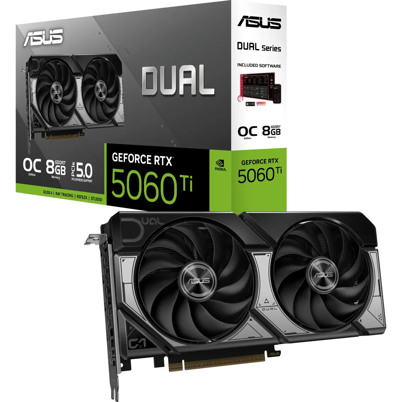 Asus Dual RTX 5060 Ti OC 8GB afbeelding