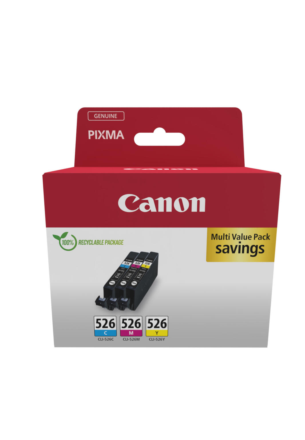 Canon CLI-526 C/M/Y value pack afbeelding