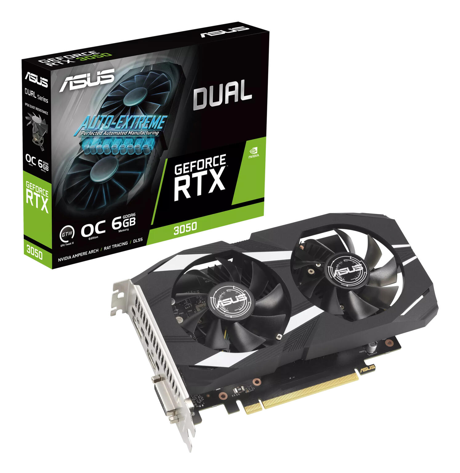 Asus RTX 3050 OC Edition videokaart