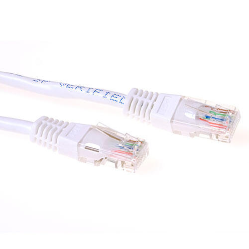 ACT CAT6 U/UTP kabel 2m wit