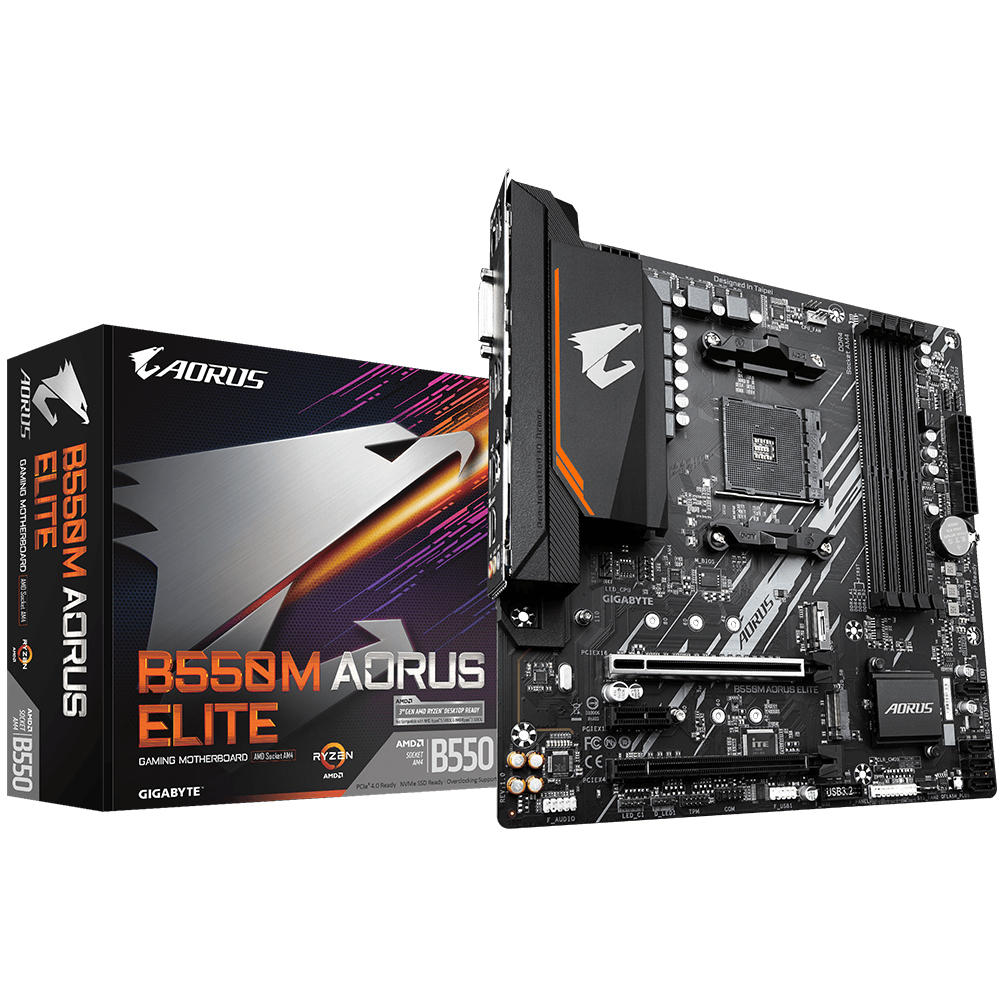 Gigabyte B550M Aorus Elite moederbord