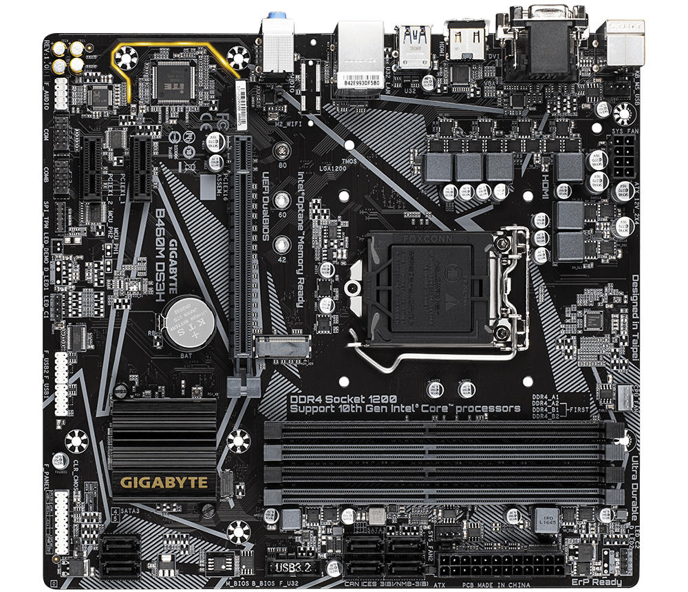 Gigabyte B460M DS3H V2 moederbord B460M DS3H V2