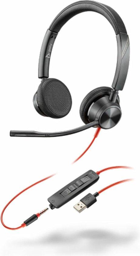 POLY Blackwire 3325 Headset Hoofdband Zwart