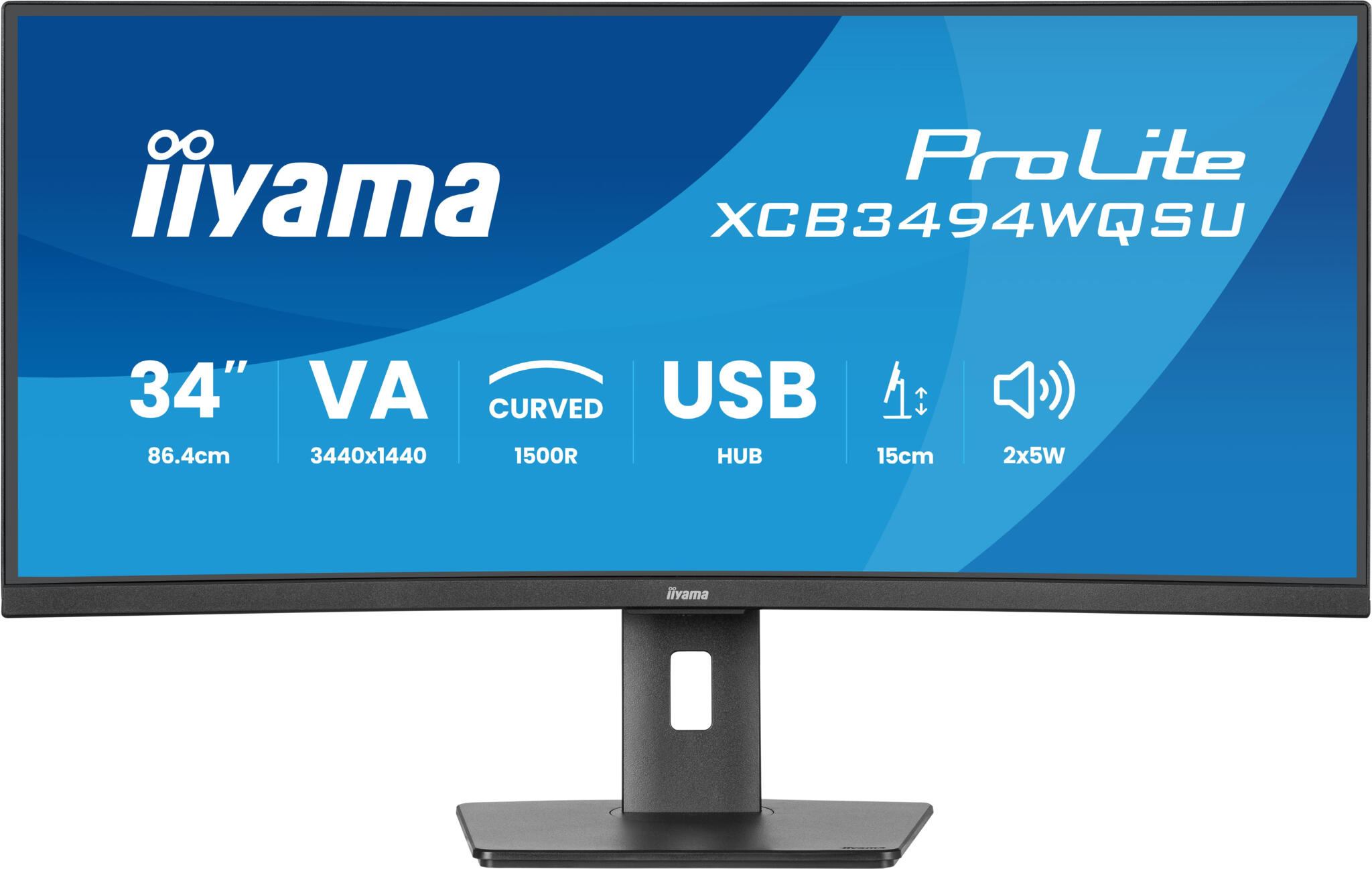 Iiyama ProLite XCB3494WQSU-B1 monitor afbeelding