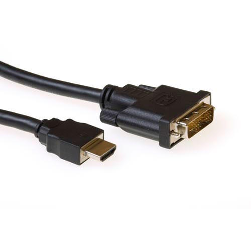Advanced Cable Technology Verloopkabel HDMI A male DVI-D male (AK3740)