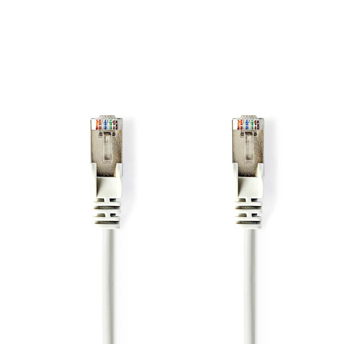 CAT5e SF/UTP kabel wit 15m