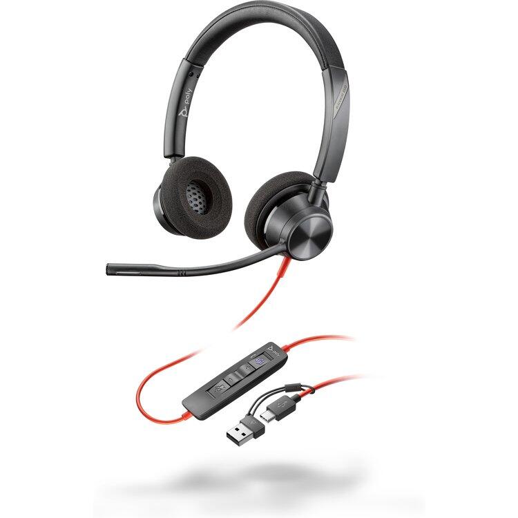 Poly Blackwire 3220 USB-C/A MS koptelefoon