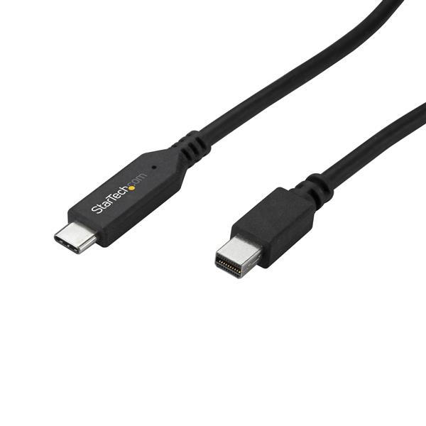 StarTech.com CDP2MDPMM6B 1.8m USB C Mini DisplayPort Zwart video kabel adapter