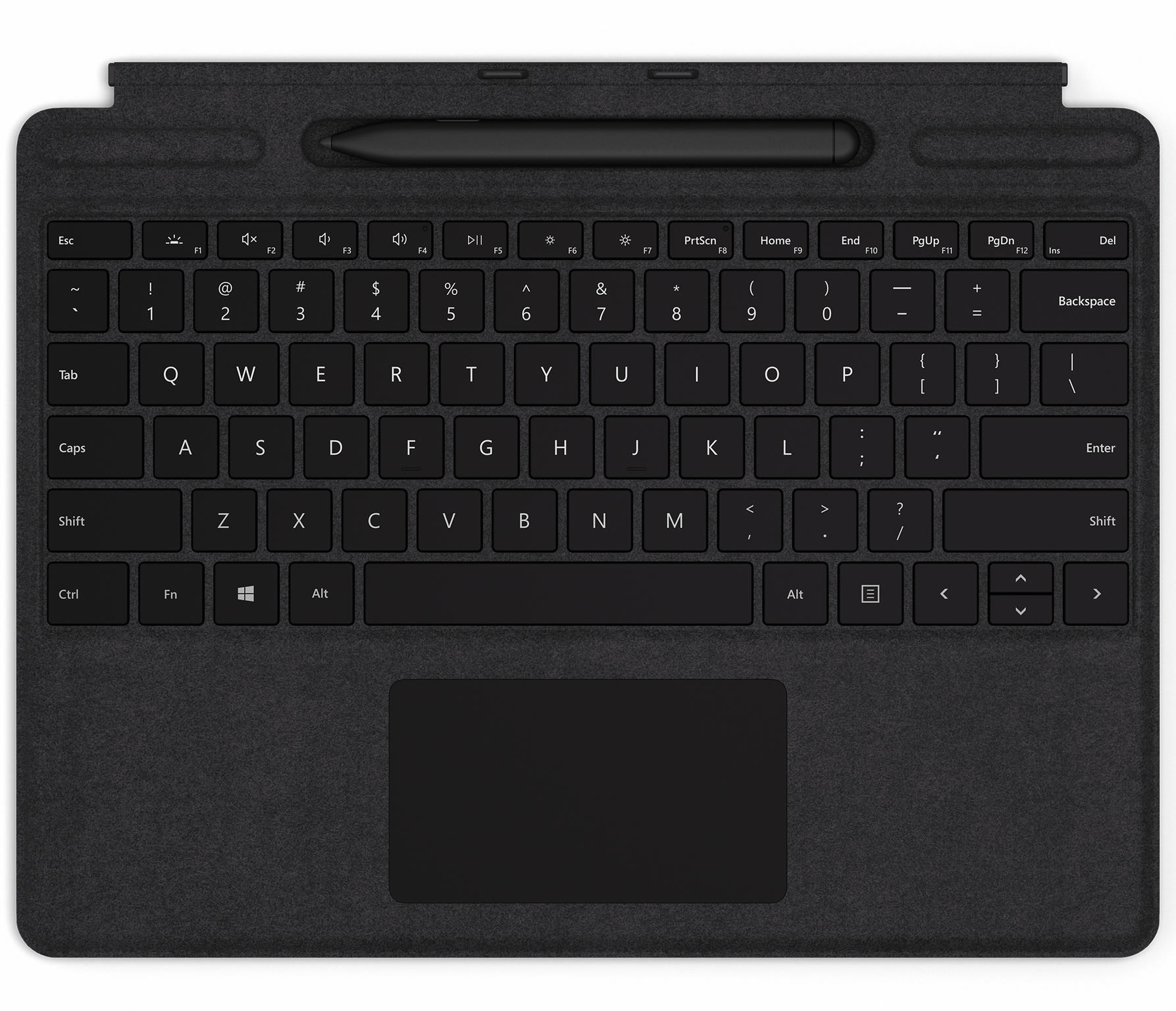 Microsoft Surface Pro X Signature Keyboard with Slim Pen Bundle - Toetsenbord - met trackpad - backlit - Engels - zwart - commercieel - voor Surface Pro X