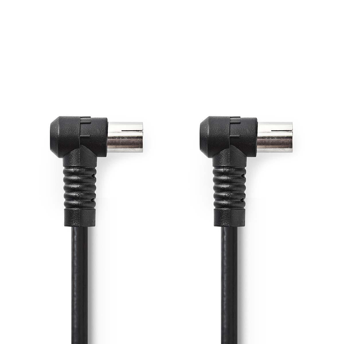 Nedis 120dB Coaxkabel M/F 5m zwart