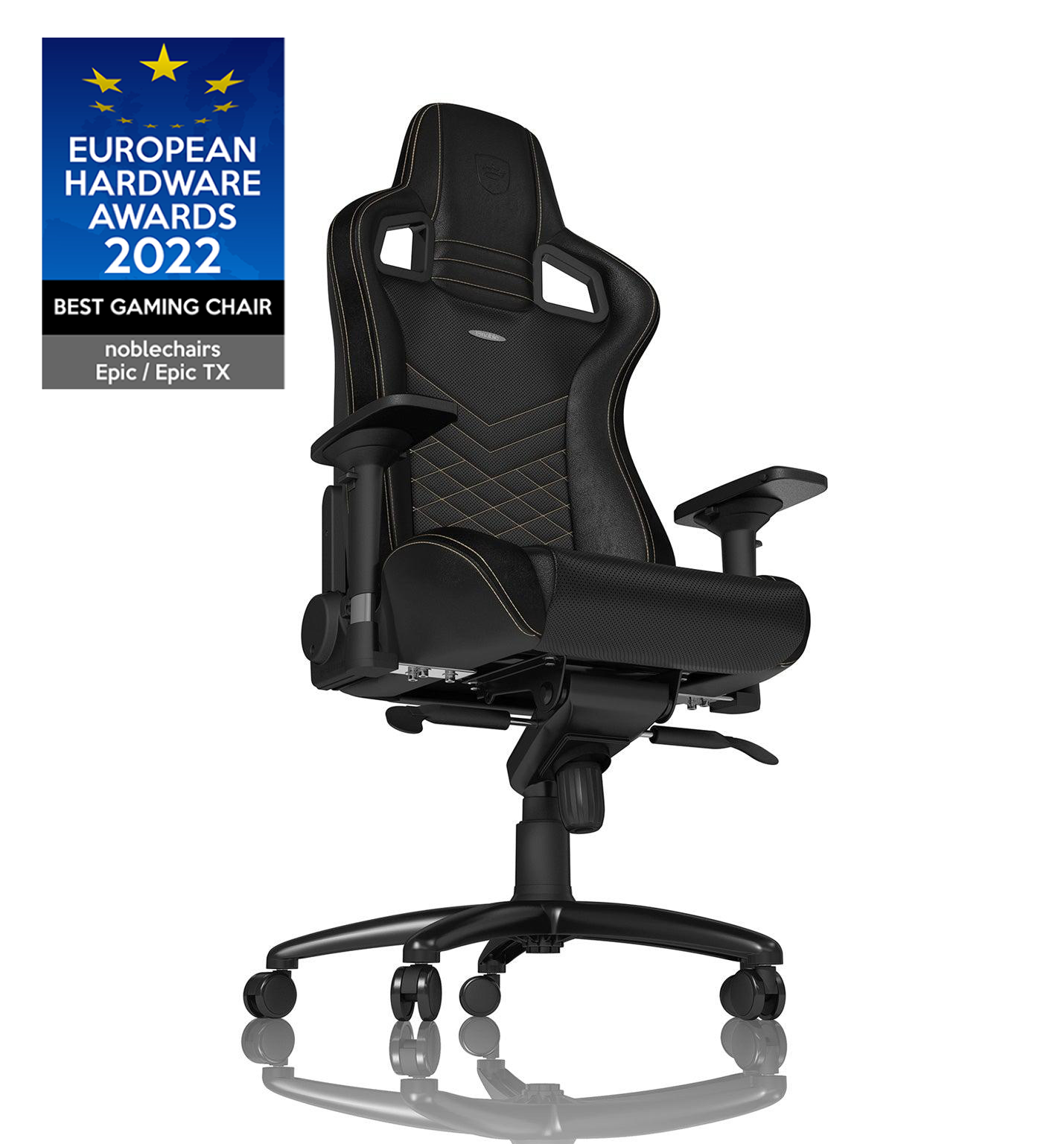 Noblechairs zwart/goud - NBL-PU-GOL-002