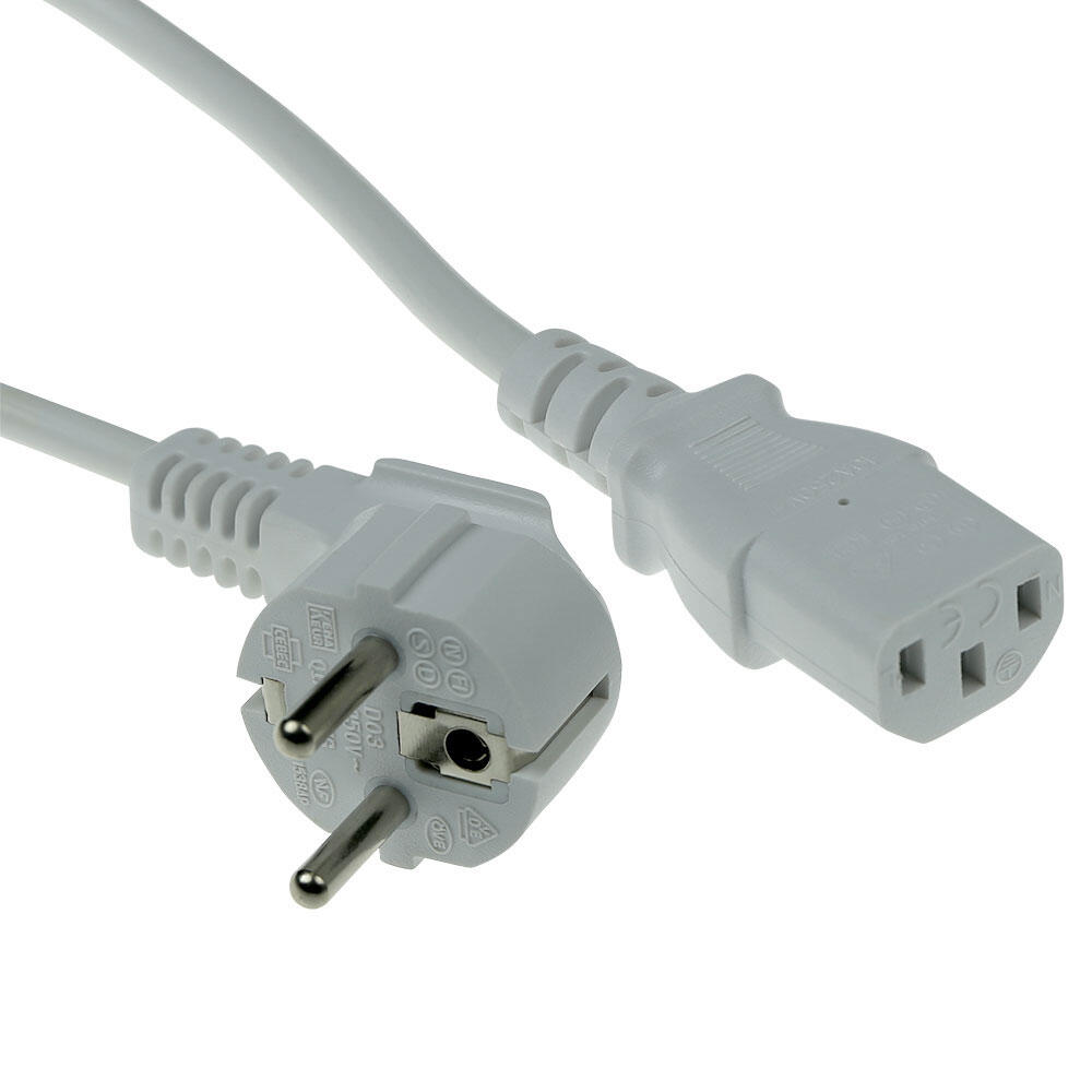 ACT Witte stroomkabel C13 2m afbeelding