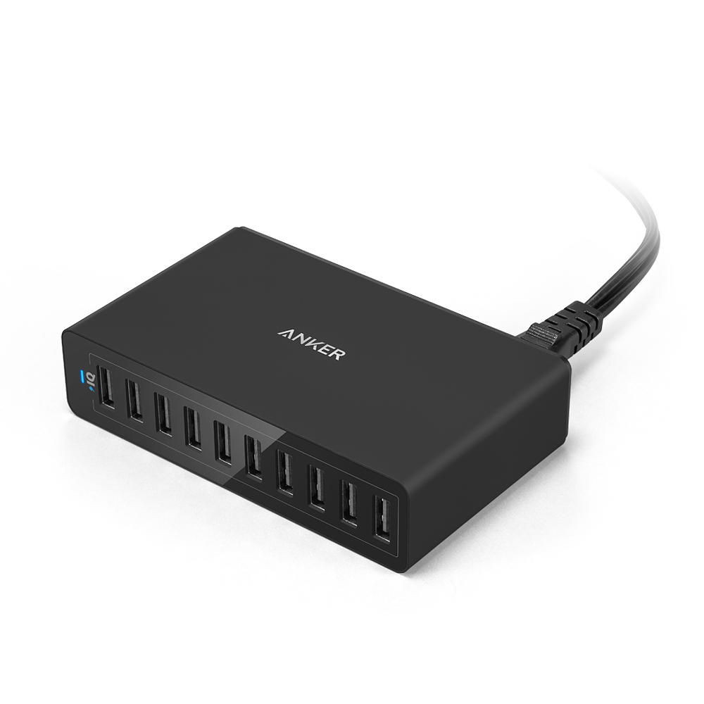 Anker PowerPort 10 zwart