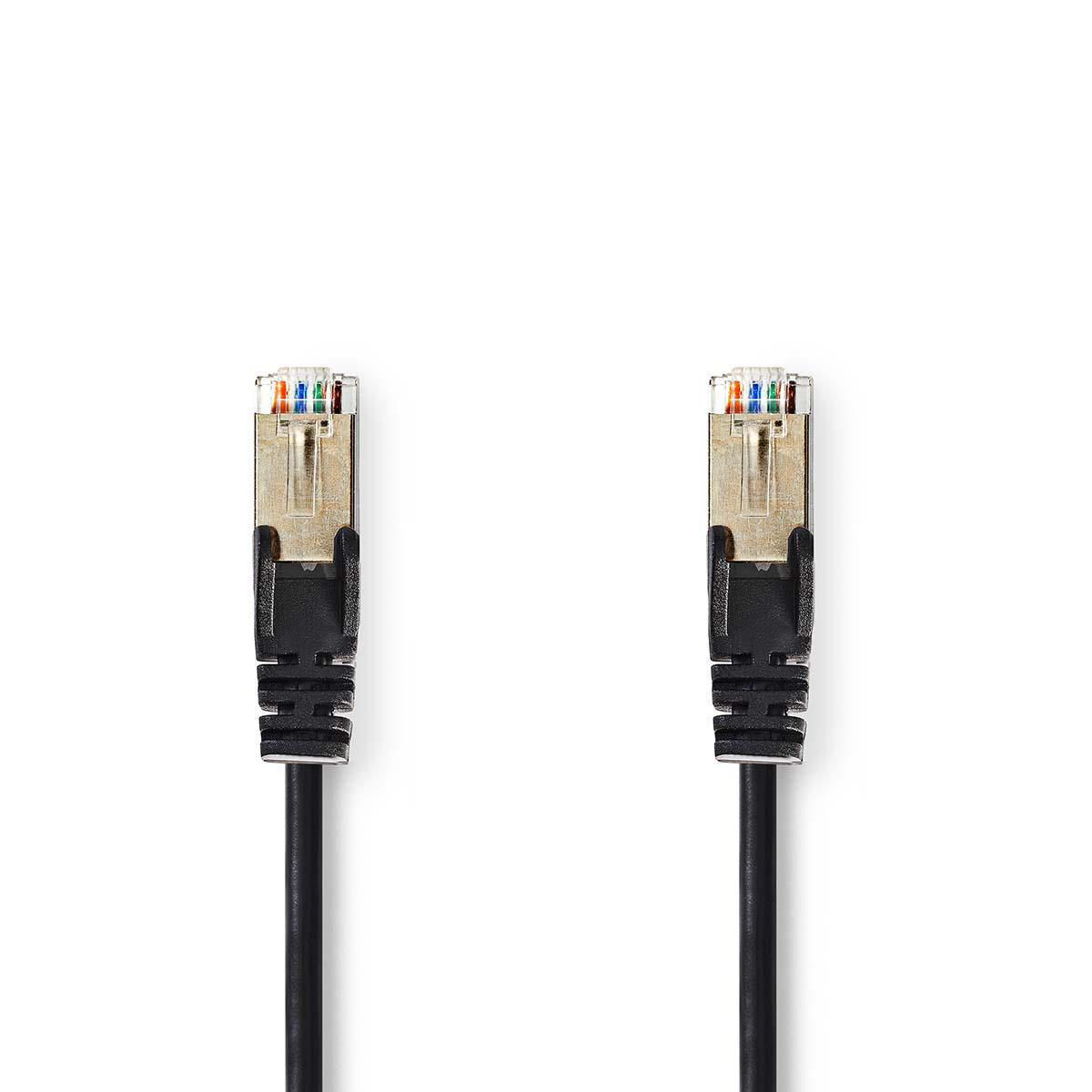 CAT5e SF/UTP kabel zwart 10m