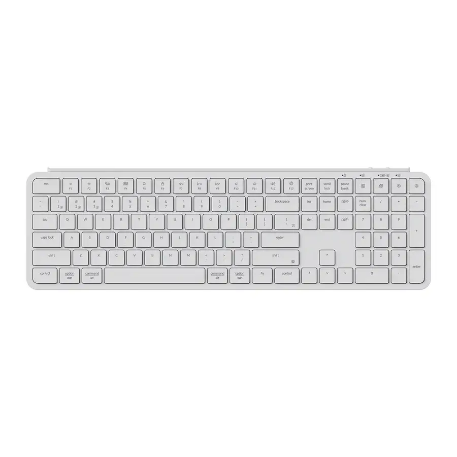 Keychron B6 Pro Ultra-Slim toetsenbord wit afbeelding