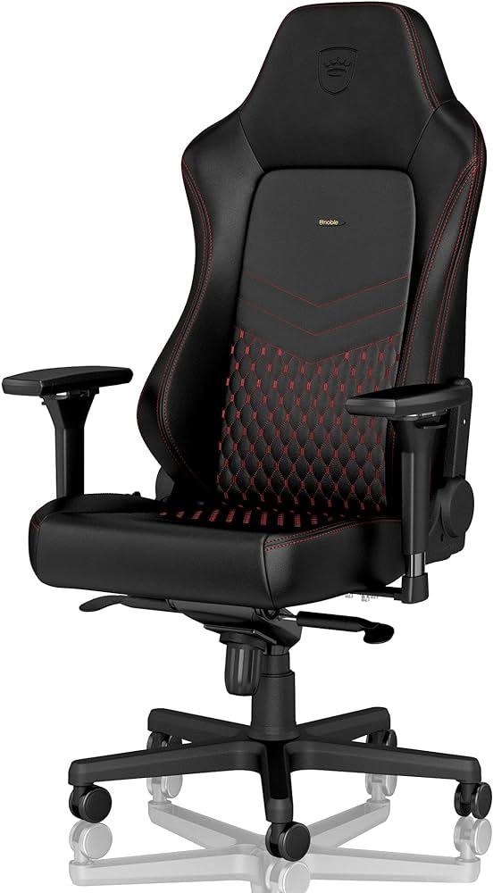 Noblechairs HERO Gaming Stoel Echt Lederen black-red