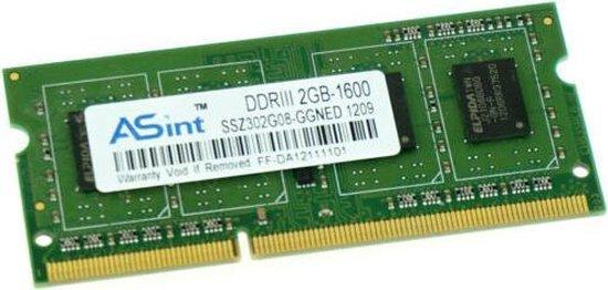 2GB DDR3-1600 Sodimm SSZ302G08