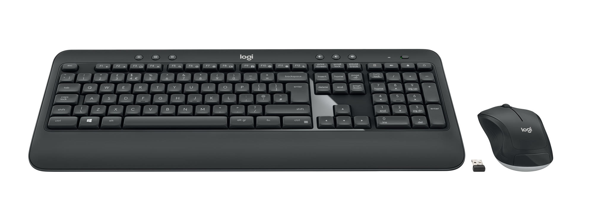 Logitech MK540 Advanced RF Draadloos QWERTY Brits Engels Zwart, Wit