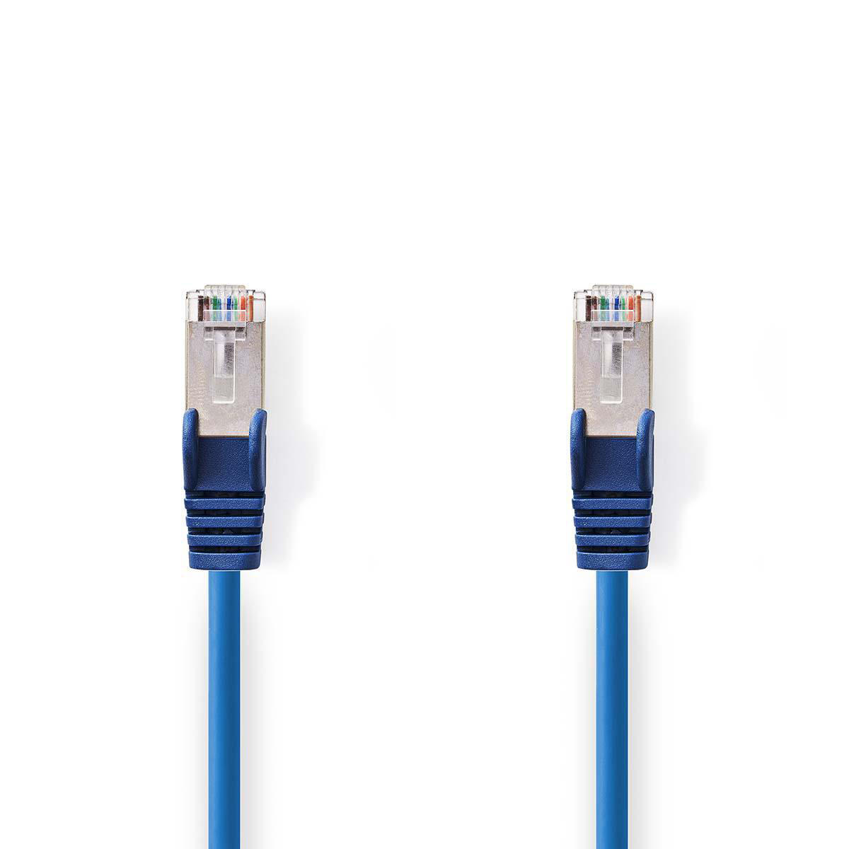 CAT5e SF/UTP kabel blauw 10m
